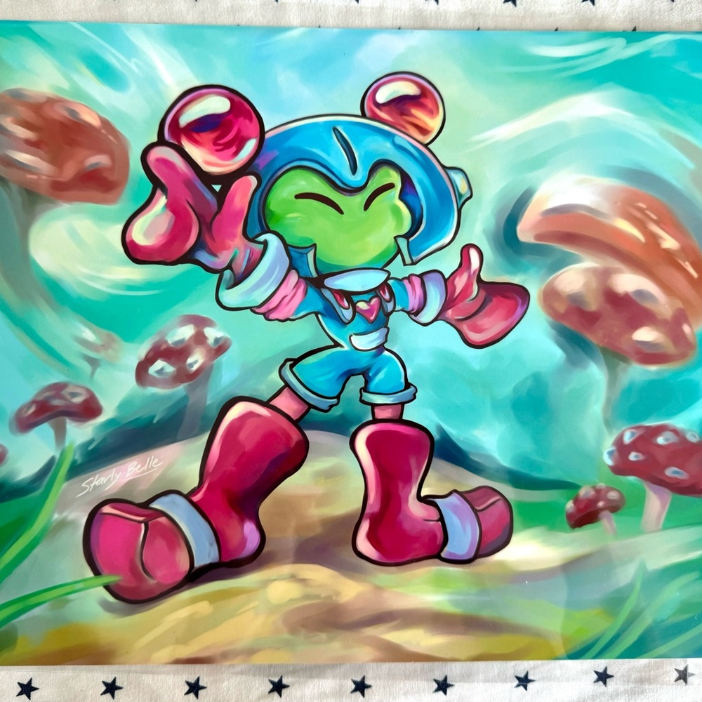 Starly’s Art ✨ Galite “Child of Planet Earth” 🍄 8.5x11 Orig. Character Print